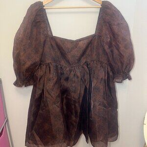 Chocolate Puff Dress